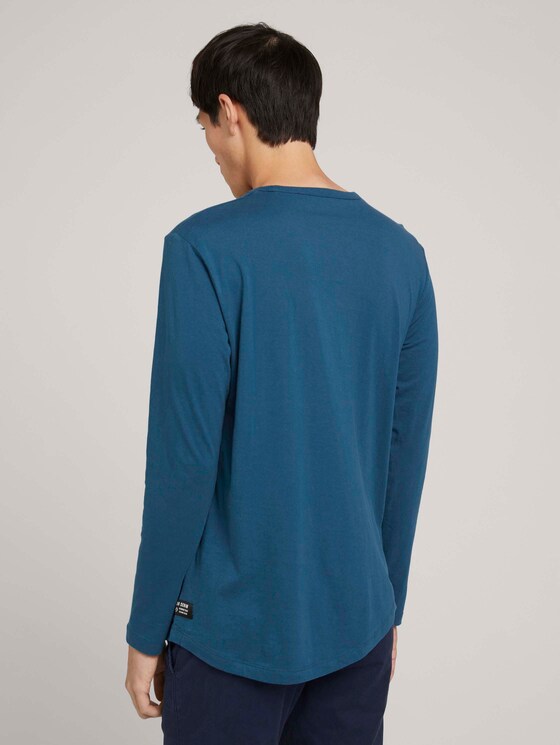 Langarmshirt aus Bio-Baumwolle - Männer - stormy petrol Langarmshirt aus Bio-Baumwolle - Männer - stormy petrol - 2 - TOM TAILOR Denim