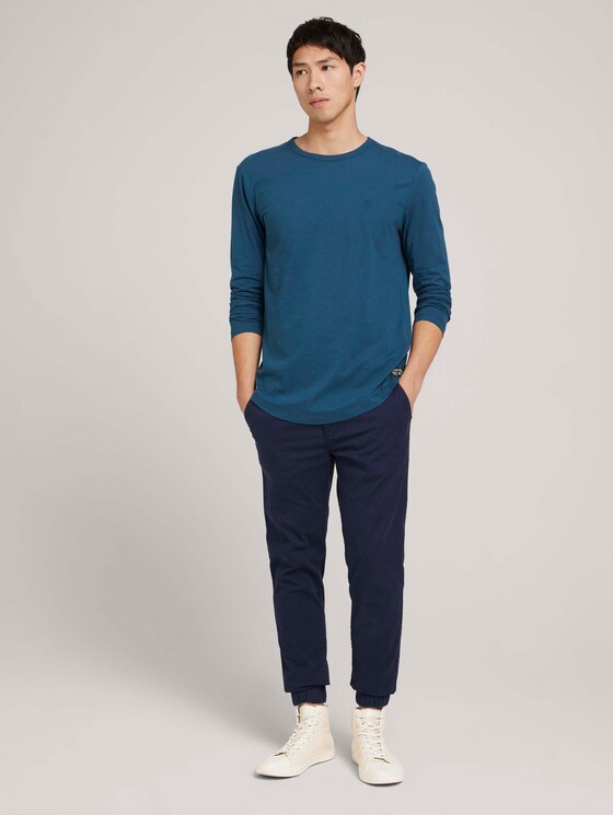 Langarmshirt aus Bio-Baumwolle - Männer - stormy petrol Langarmshirt aus Bio-Baumwolle - Männer - stormy petrol - 3 - TOM TAILOR Denim
