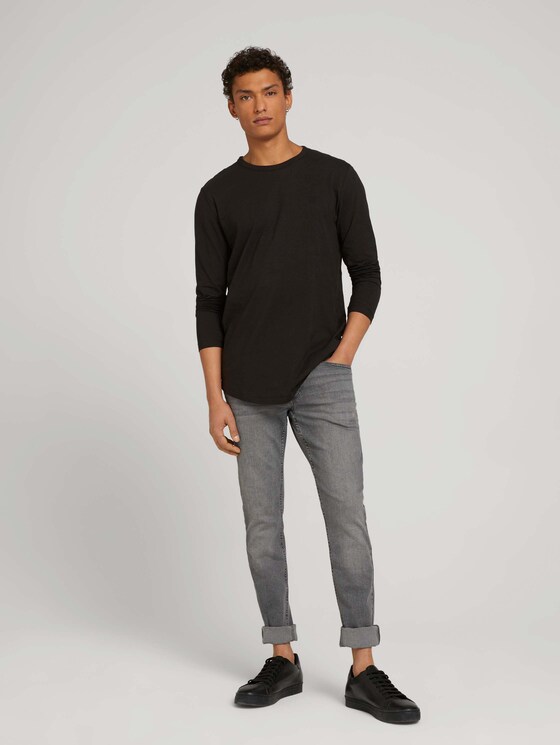 Langarmshirt aus Bio-Baumwolle - Männer - Black Langarmshirt aus Bio-Baumwolle - Männer - Black - 3 - TOM TAILOR Denim