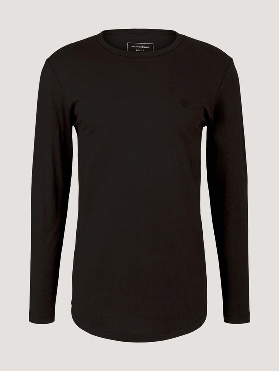 Langarmshirt aus Bio-Baumwolle - Männer - Black Langarmshirt aus Bio-Baumwolle - Männer - Black - 7 - TOM TAILOR Denim