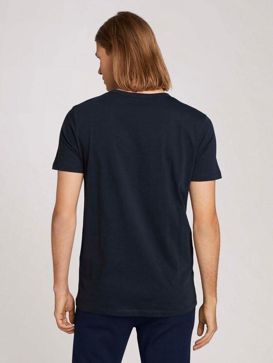 T-Shirt mit Print aus Bio-Baumwolle - Männer - Sky Captain Blue T-Shirt mit Print aus Bio-Baumwolle - Männer - Sky Captain Blue - 2 - TOM TAILOR Denim