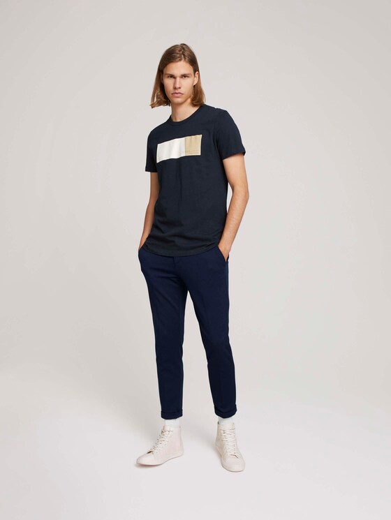 T-Shirt mit Print aus Bio-Baumwolle - Männer - Sky Captain Blue T-Shirt mit Print aus Bio-Baumwolle - Männer - Sky Captain Blue - 3 - TOM TAILOR Denim