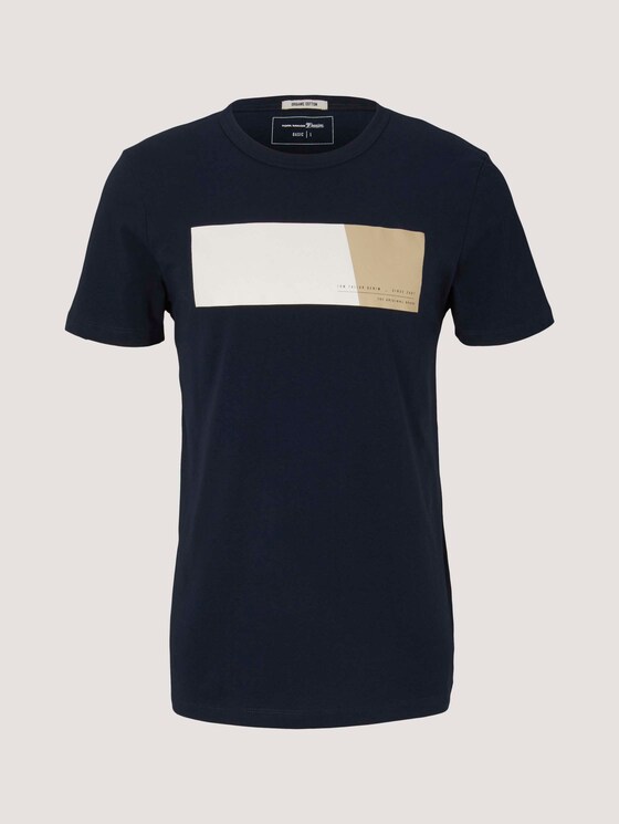 T-Shirt mit Print aus Bio-Baumwolle - Männer - Sky Captain Blue T-Shirt mit Print aus Bio-Baumwolle - Männer - Sky Captain Blue - 7 - TOM TAILOR Denim