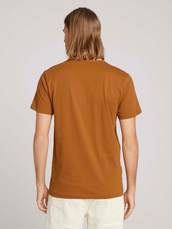 T-Shirt mit Print aus Bio-Baumwolle - Männer - deep cognac T-Shirt mit Print aus Bio-Baumwolle - Männer - deep cognac - 2 - TOM TAILOR Denim