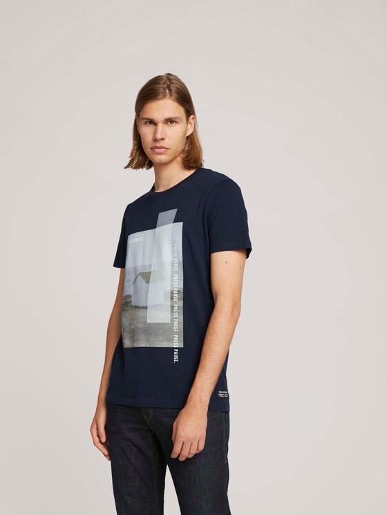 T-Shirt mit Fotoprint - Männer - Sky-Captain-Blue T-Shirt mit Fotoprint - Männer - Sky-Captain-Blue - 5 - TOM TAILOR Denim