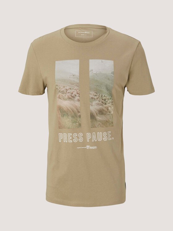 T-shirt met fotoprint - Mannen - Silver Olive T-shirt met fotoprint - Mannen - Silver Olive - 7 - TOM TAILOR Denim