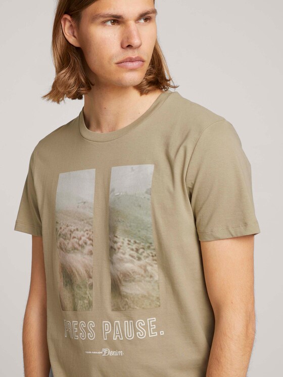 T-shirt met fotoprint - Mannen - Silver Olive T-shirt met fotoprint - Mannen - Silver Olive - 9 - TOM TAILOR Denim