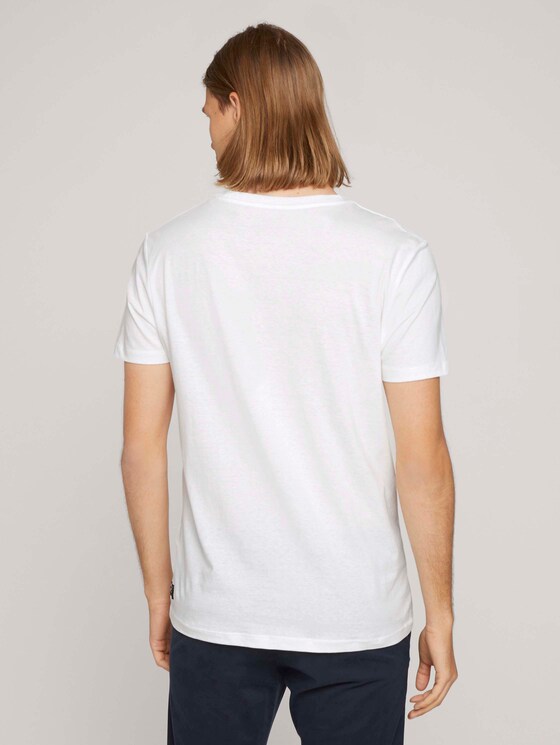 t-shirt with a photo print - Men - White t-shirt with a photo print - Men - White - 2 - TOM TAILOR Denim