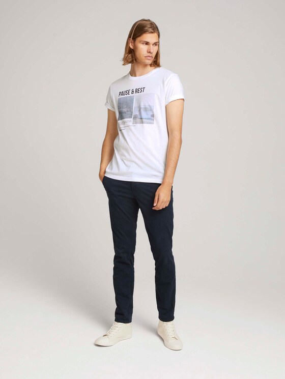 t-shirt with a photo print - Men - White t-shirt with a photo print - Men - White - 3 - TOM TAILOR Denim