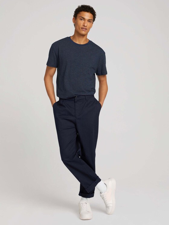 T-shirt met fijne strepen - Mannen - Dark Blue Stripe T-shirt met fijne strepen - Mannen - Dark Blue Stripe - 3 - TOM TAILOR Denim