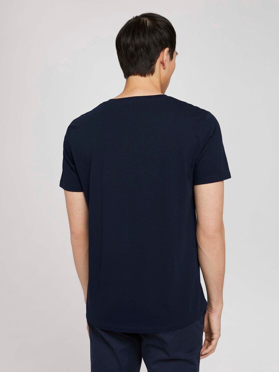 Print T-Shirt mit Bio-Baumwolle - Männer - Sky Captain Blue Print T-Shirt mit Bio-Baumwolle - Männer - Sky Captain Blue - 2 - TOM TAILOR Denim