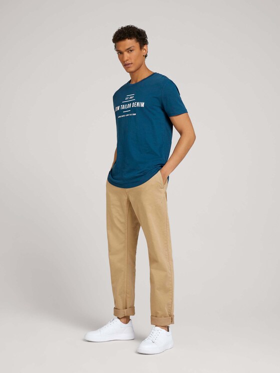Print T-Shirt mit Bio-Baumwolle - Männer - stormy petrol Print T-Shirt mit Bio-Baumwolle - Männer - stormy petrol - 3 - TOM TAILOR Denim