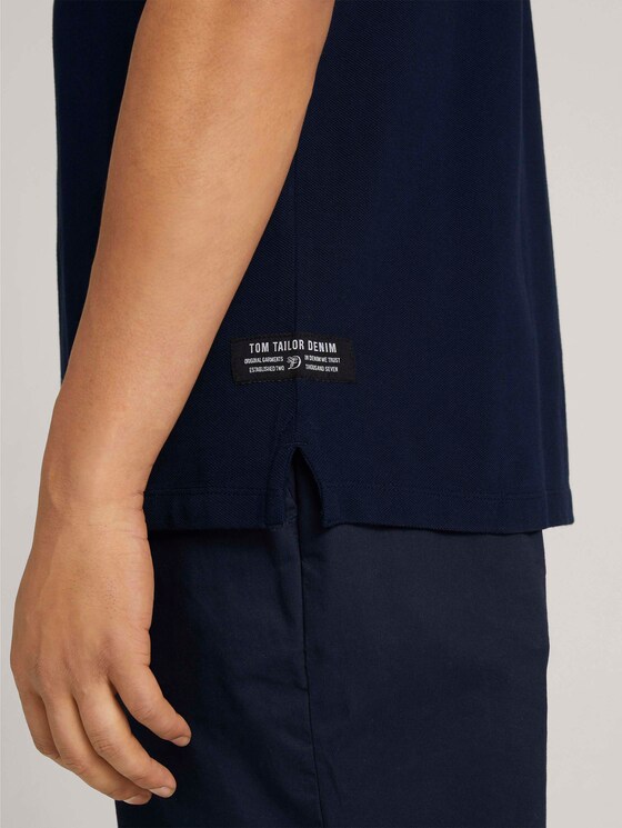 Poloshirt mit Kontraststreifen - Männer - Sky Captain Blue Poloshirt mit Kontraststreifen - Männer - Sky Captain Blue - 9 - TOM TAILOR Denim