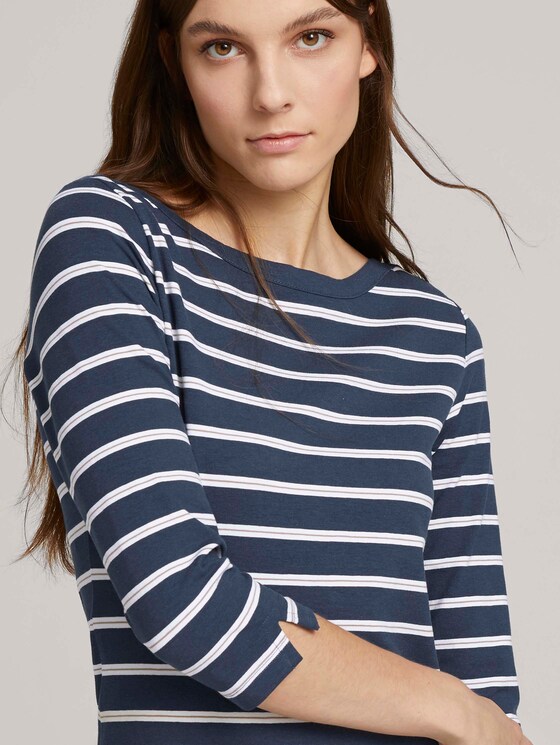 Gestreepte jerseyjurk - Vrouwen - blue gradient stripe Gestreepte jerseyjurk - Vrouwen - blue gradient stripe - 9 - TOM TAILOR