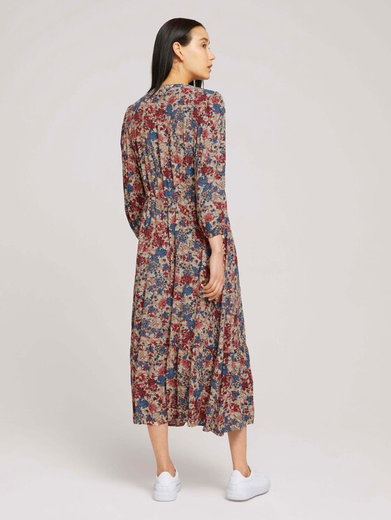 Gemustertes Midikleid - Frauen - pink big floral design Gemustertes Midikleid - Frauen - pink big floral design - 2 - TOM TAILOR