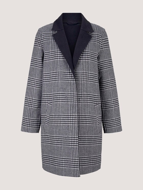 Karierter Wendemantel - Frauen - offwhite navy big glencheck Karierter Wendemantel - Frauen - offwhite navy big glencheck - 7 - TOM TAILOR