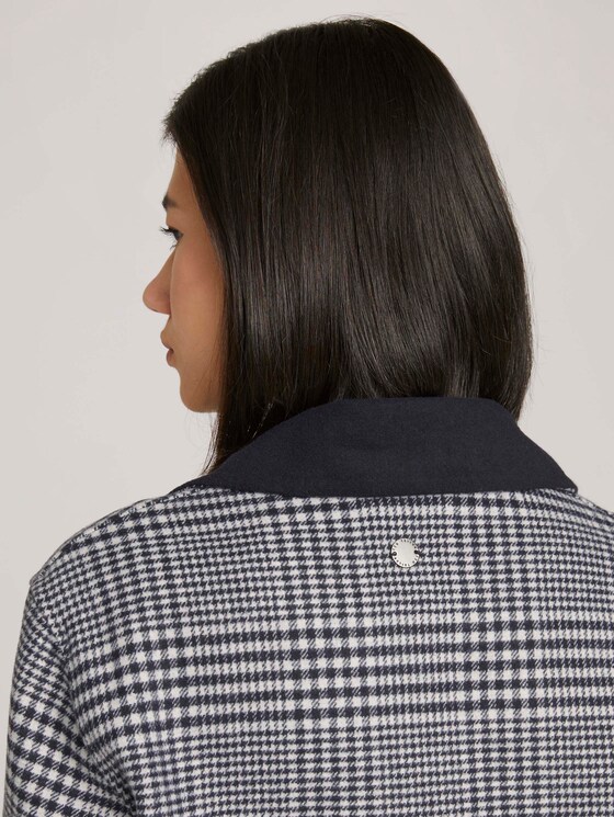 Karierter Wendemantel - Frauen - offwhite navy big glencheck Karierter Wendemantel - Frauen - offwhite navy big glencheck - 9 - TOM TAILOR