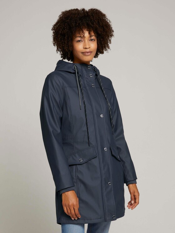 Lined rain jacket - Women - Sky Captain Blue Lined rain jacket - Women - Sky Captain Blue - 1 - TOM TAILOR
