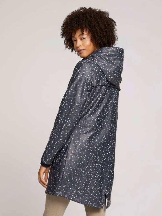 Gevoerde regenjas - Vrouwen - navy beige minimal Gevoerde regenjas - Vrouwen - navy beige minimal - 2 - TOM TAILOR