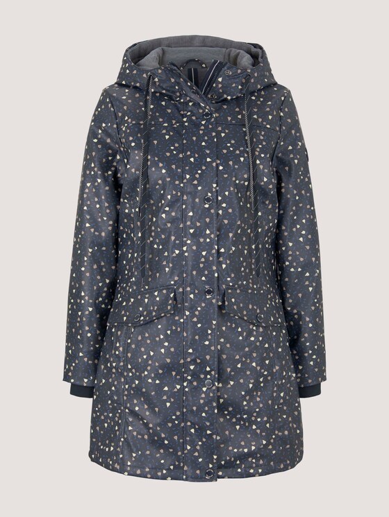 Gevoerde regenjas - Vrouwen - navy beige minimal Gevoerde regenjas - Vrouwen - navy beige minimal - 7 - TOM TAILOR