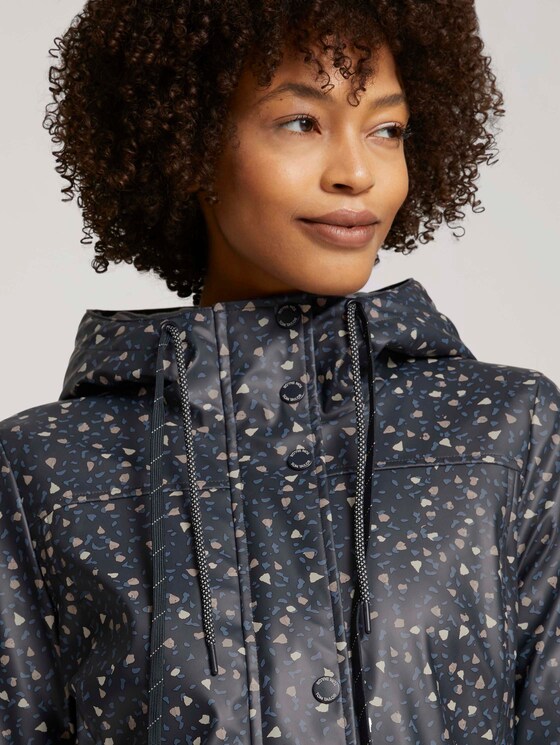 Gevoerde regenjas - Vrouwen - navy beige minimal Gevoerde regenjas - Vrouwen - navy beige minimal - 9 - TOM TAILOR