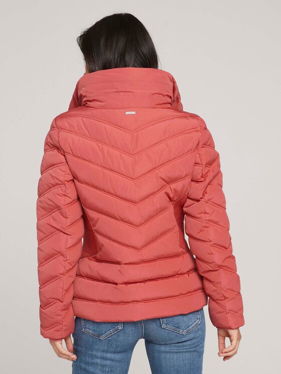 Stehkragen Pufferjacke mit recyceltem Polyester - Frauen - cozy pink Stehkragen Pufferjacke mit recyceltem Polyester - Frauen - cozy pink - 2 - TOM TAILOR