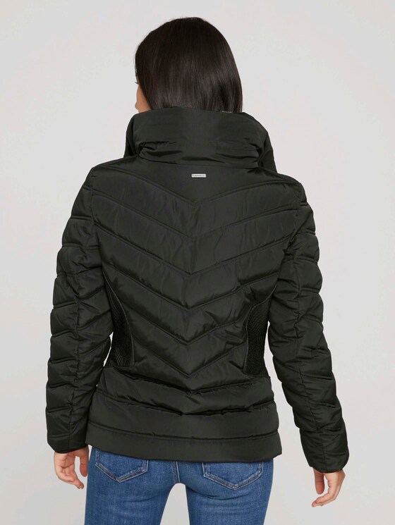 Stehkragen Pufferjacke mit recyceltem Polyester - Frauen - deep black Stehkragen Pufferjacke mit recyceltem Polyester - Frauen - deep black - 2 - TOM TAILOR