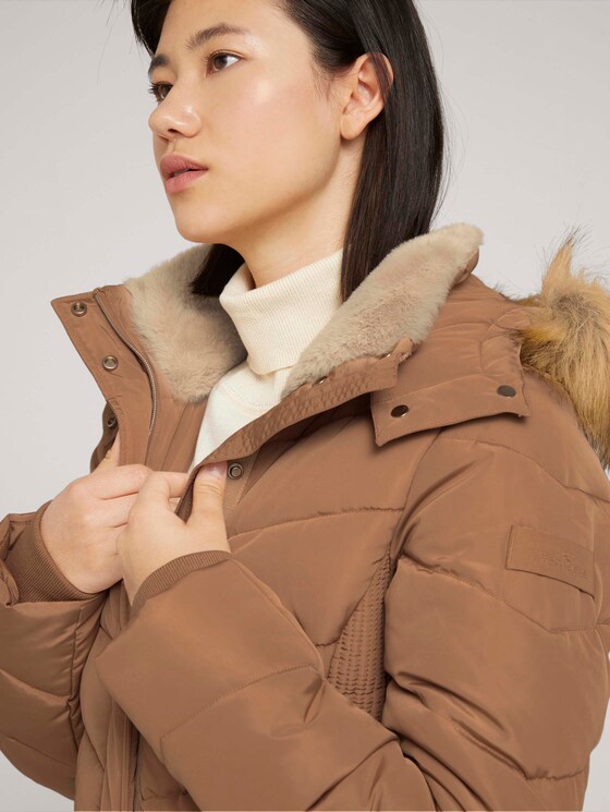 Gesteppter Parka mit recyceltem Polyester - Frauen - french clay beige Gesteppter Parka mit recyceltem Polyester - Frauen - french clay beige - 9 - TOM TAILOR