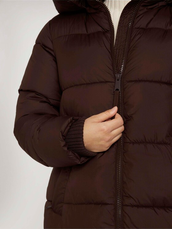 Gesteppter Parka mit recyceltem Polyester - Frauen - java dark brown Gesteppter Parka mit recyceltem Polyester - Frauen - java dark brown - 9 - TOM TAILOR