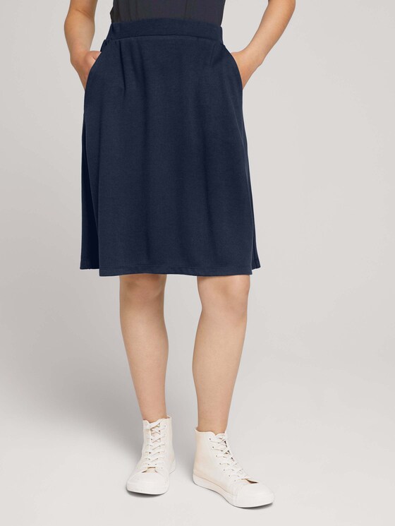 Basic jerseyrok - Vrouwen - Sky Captain Blue Basic jerseyrok - Vrouwen - Sky Captain Blue - 1 - TOM TAILOR