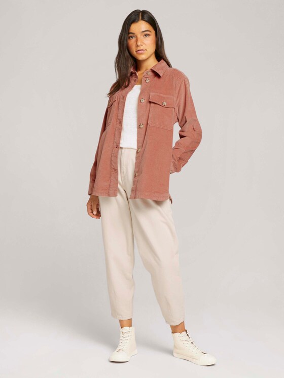 Shacket Hemdjacke aus Cord - Frauen - clay rose Shacket Hemdjacke aus Cord - Frauen - clay rose - 3 - TOM TAILOR Denim