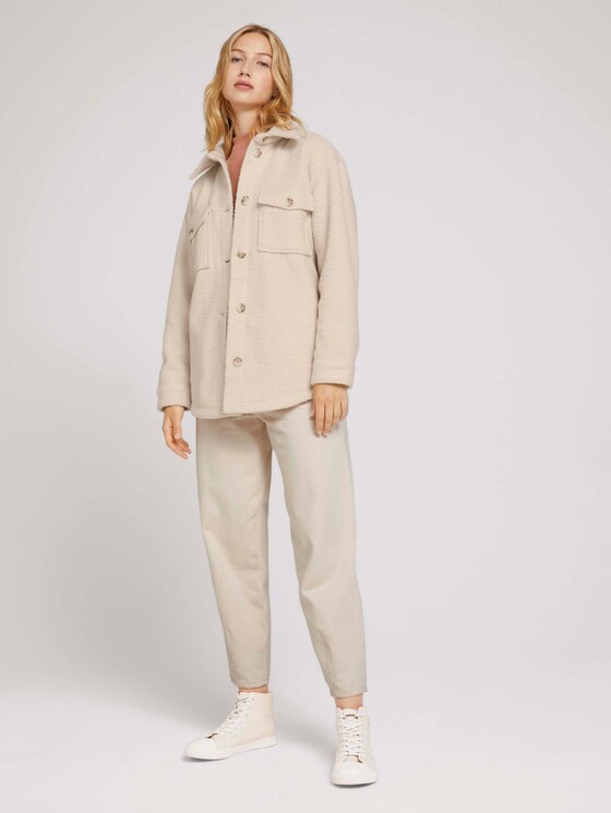 overshirt met zijzakken - Vrouwen - warm sand beige overshirt met zijzakken - Vrouwen - warm sand beige - 3 - TOM TAILOR Denim