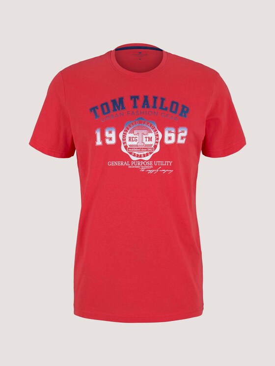 T-Shirt mit Logo-Print - Männer - Virtual Rec T-Shirt mit Logo-Print - Männer - Virtual Rec - 7 - TOM TAILOR