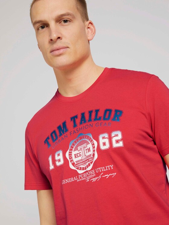 T-Shirt mit Logo-Print - Männer - Virtual Rec T-Shirt mit Logo-Print - Männer - Virtual Rec - 9 - TOM TAILOR