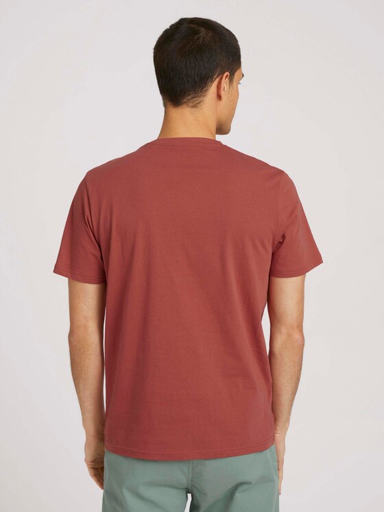 T-Shirt mit Print - Männer - Used Red T-Shirt mit Print - Männer - Used Red - 2 - TOM TAILOR