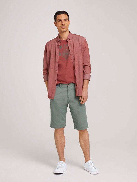 T-Shirt mit Print - Männer - Used Red T-Shirt mit Print - Männer - Used Red - 3 - TOM TAILOR