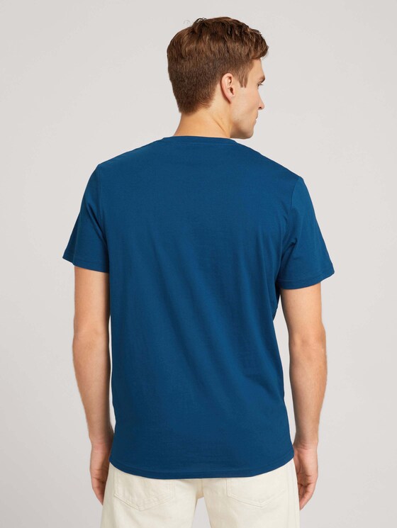 T-Shirt mit Print - Männer - Poseidon Blue T-Shirt mit Print - Männer - Poseidon Blue - 2 - TOM TAILOR