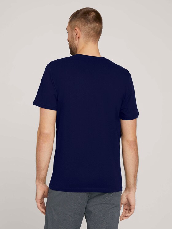 T-Shirt mit Logo-Print - Männer - Sailor Blue T-Shirt mit Logo-Print - Männer - Sailor Blue - 2 - TOM TAILOR