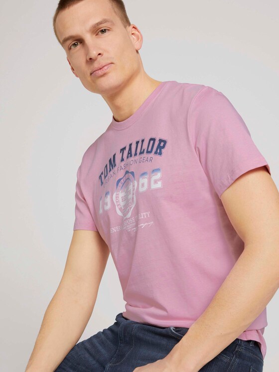 T-Shirt mit Logo-Print - Männer - Soft Pink T-Shirt mit Logo-Print - Männer - Soft Pink - 5 - TOM TAILOR