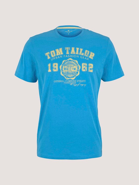 T-Shirt mit Logo-Print - Männer - north blue T-Shirt mit Logo-Print - Männer - north blue - 7 - TOM TAILOR