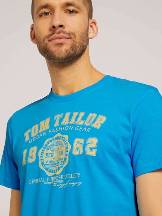 T-Shirt mit Logo-Print - Männer - north blue T-Shirt mit Logo-Print - Männer - north blue - 9 - TOM TAILOR