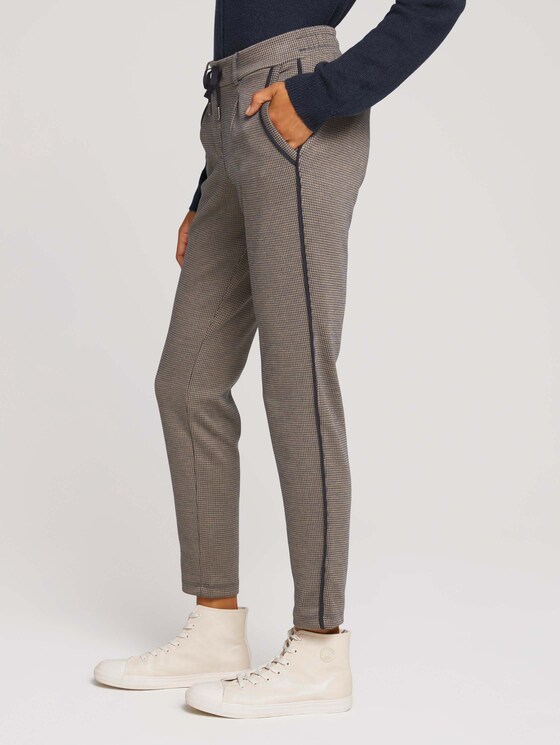 Karierte Loose Fit Hose - Frauen - navy beige houndstooth Karierte Loose Fit Hose - Frauen - navy beige houndstooth - 11 - TOM TAILOR