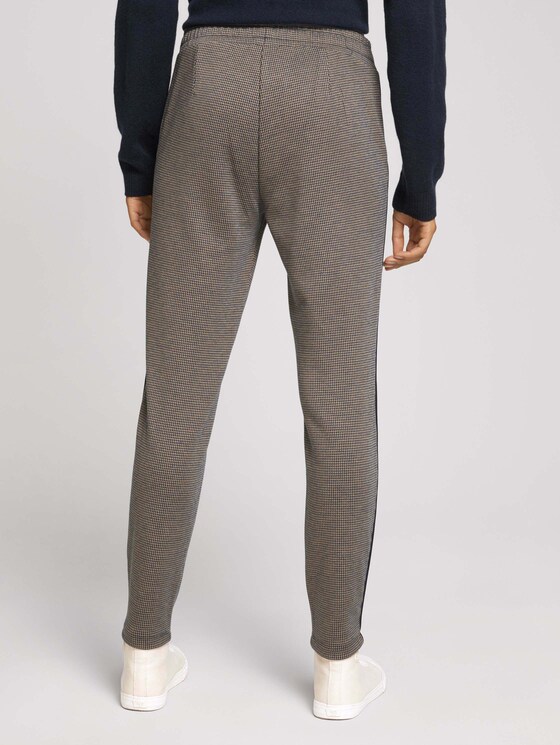 Karierte Loose Fit Hose - Frauen - navy beige houndstooth Karierte Loose Fit Hose - Frauen - navy beige houndstooth - 2 - TOM TAILOR