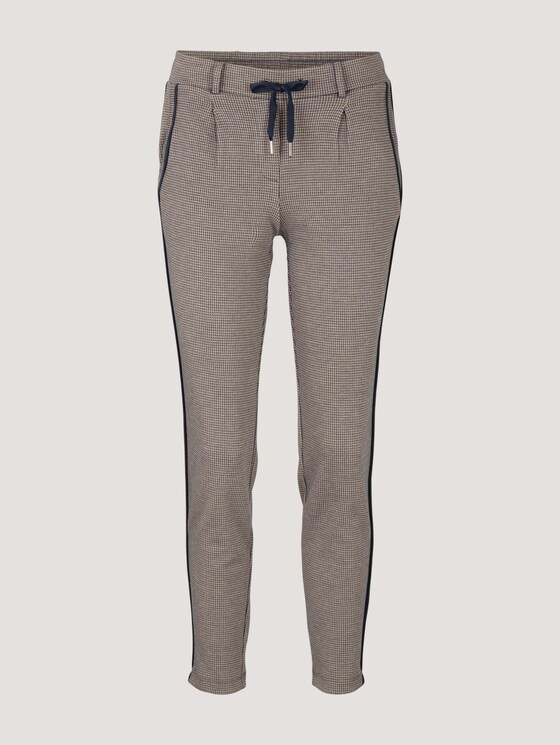 Karierte Loose Fit Hose - Frauen - navy beige houndstooth Karierte Loose Fit Hose - Frauen - navy beige houndstooth - 7 - TOM TAILOR