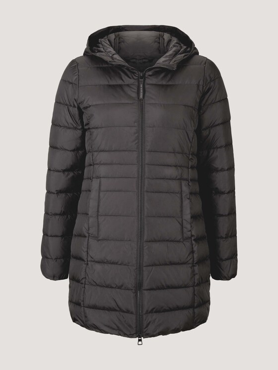 lightweight quilted jacket with a hood - Women - deep black lightweight quilted jacket with a hood - Women - deep black - 7 - TOM TAILOR Denim