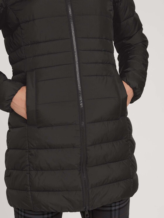 lightweight quilted jacket with a hood - Women - deep black lightweight quilted jacket with a hood - Women - deep black - 9 - TOM TAILOR Denim