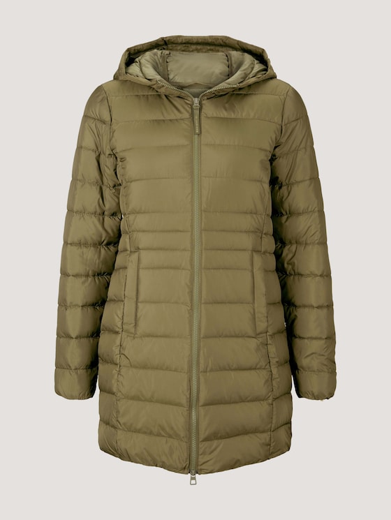 lichtgewicht gewatteerd jack met capuchon - Vrouwen - deep olive green lichtgewicht gewatteerd jack met capuchon - Vrouwen - deep olive green - 7 - TOM TAILOR Denim
