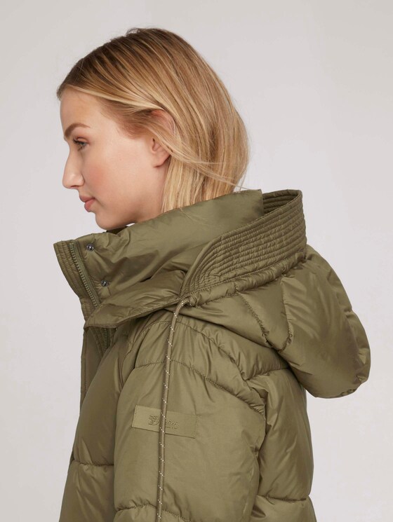 Steppmantel mit recyceltem Polyester - Frauen - deep olive green Steppmantel mit recyceltem Polyester - Frauen - deep olive green - 9 - TOM TAILOR Denim