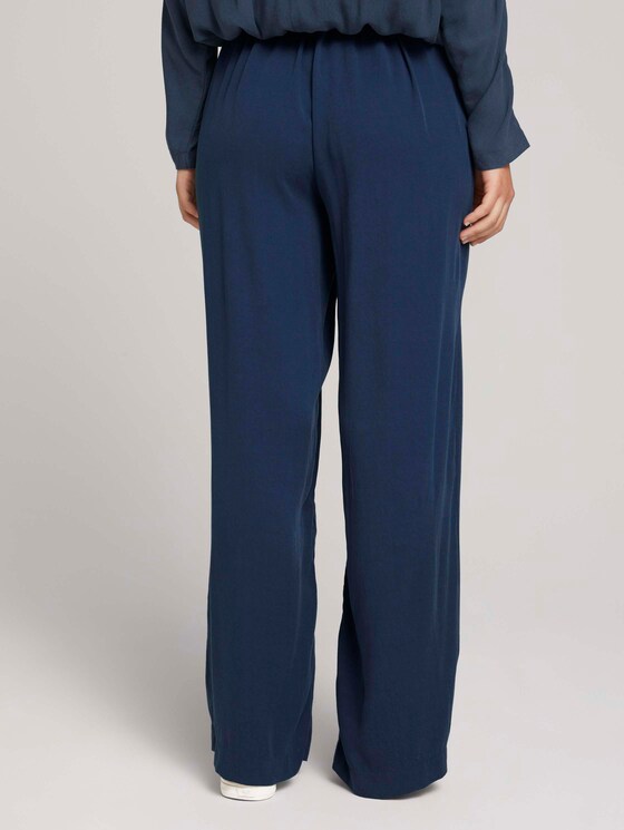 Straight Fit Hose mit Lyocell - Frauen - Dark Denim Blue Straight Fit Hose mit Lyocell - Frauen - Dark Denim Blue - 2 - TOM TAILOR