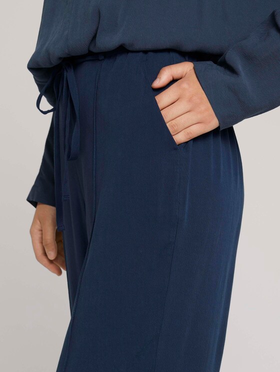 Straight Fit Hose mit Lyocell - Frauen - Dark Denim Blue Straight Fit Hose mit Lyocell - Frauen - Dark Denim Blue - 9 - TOM TAILOR